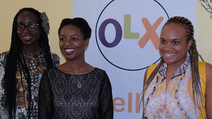 (L-r): Fife Aiyesimoju, brand marketing manager, Lola Masha, country manager and Uche Nwagboso, public relations and communication manager, during a press briefing by OLX Nigeria in Lagos…Wednesday.